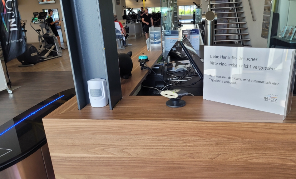 Hansefit-Besucher Checkin